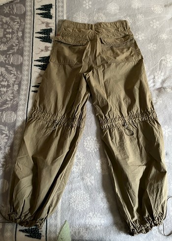 Kadın Haki paraşüt pantolon - Görsel 7