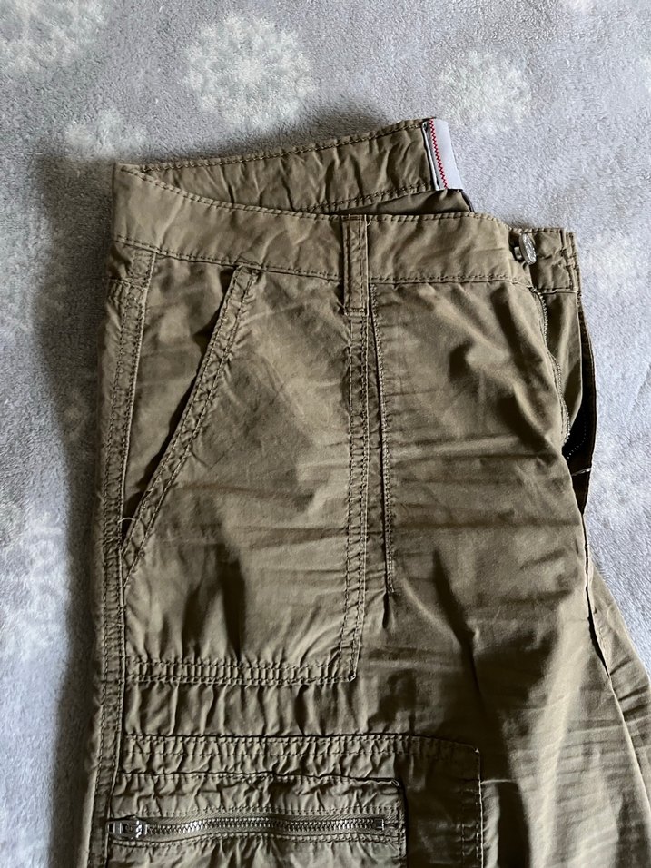 Kadın Haki paraşüt pantolon - Görsel 5