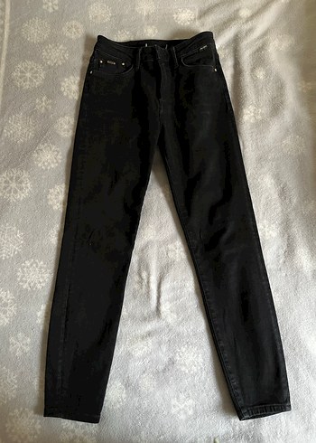 Siyah dar Kesim Kot Pantolon - Görsel 2