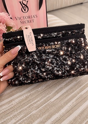 Victoria s Secret Victorias Secret Siyah Payetli Sik Canta