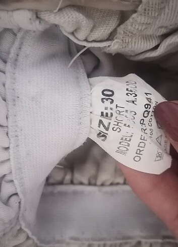 30 Beden ten rengi Renk Şort