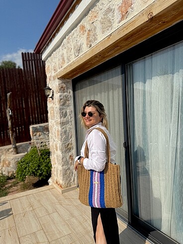 Vakkorama hasır plaj çantası