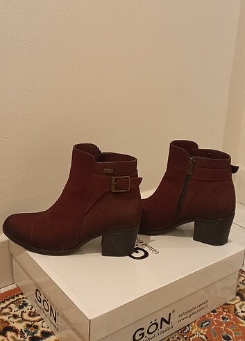 36 Beden bordo Renk Bayan deri bot