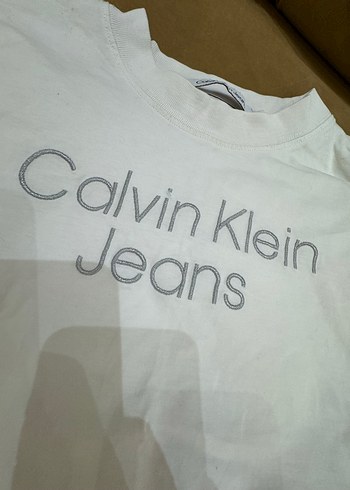 Calvin Klein Beyaz Kadın Tişört - Görsel 4