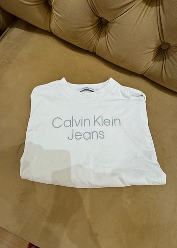 Calvin Klein Beyaz Kadın Tişört - Görsel 3
