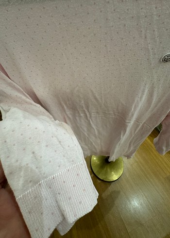 Pembe Kadın Triko Uzun Kollu Kazak - Görsel 6