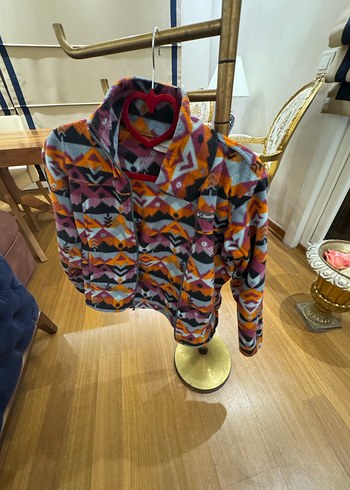 Kız Çocuk Çok Renkli Desenli  orjinal polar - Görsel 6