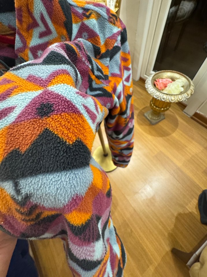 Kız Çocuk Çok Renkli Desenli  orjinal polar - Görsel 3