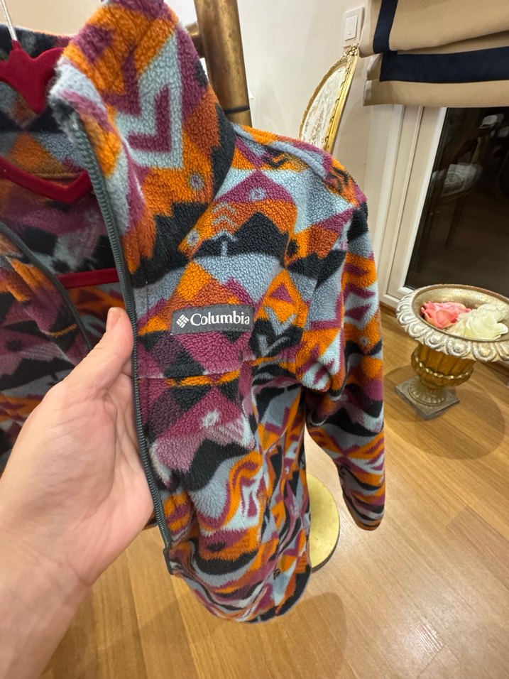 Kız Çocuk Çok Renkli Desenli  orjinal polar - Görsel 2