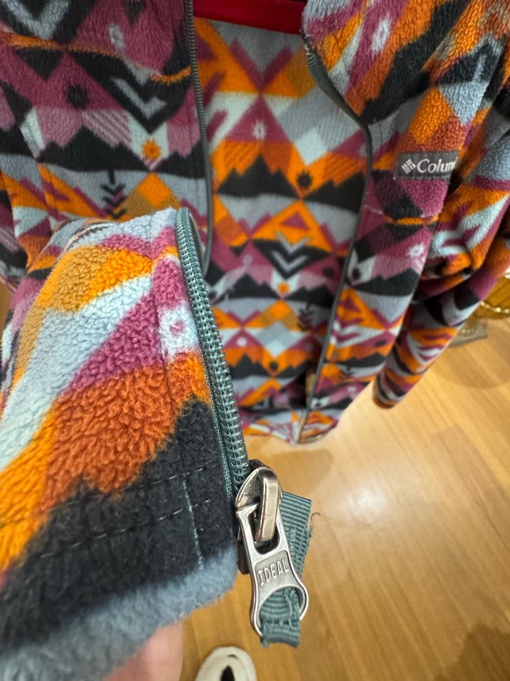 Kız Çocuk Çok Renkli Desenli  orjinal polar - Görsel 4