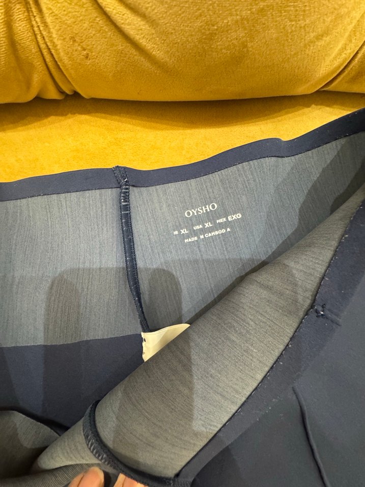 Drapeli Lacivert Kadın Kumaş Pantolon - Görsel 3