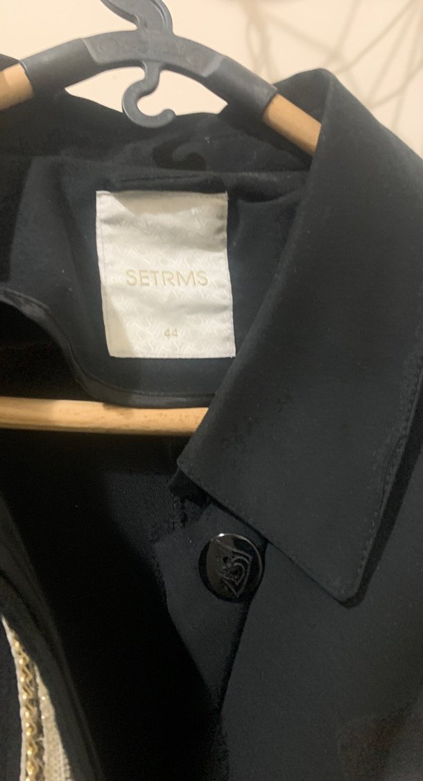 Siyah trençkont - Görsel 2