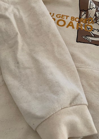 Kapüşonlu Fermuarlı Baskılı Erkek Çocuk Sweatshirt - Görsel 3