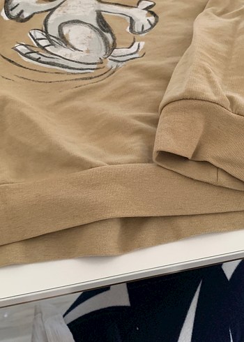 Bej Baskılı Çocuk Atlet 8-9 Yaş - Görsel 4