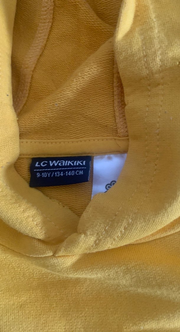 Erkek Çocuk Sarı Kapüşonlu Baskılı Sweatshirt - Görsel 4