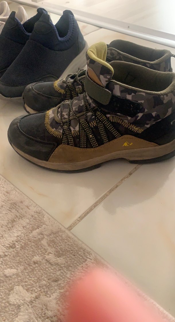 Gri Erkek Spor Ayakkabı Velcro - Görsel 2