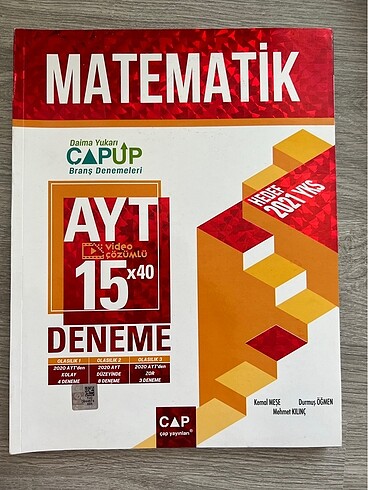  Ayt matematik deneme çap yks