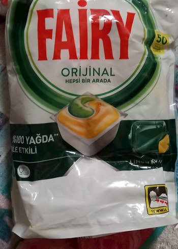 Fairy Orijinal Limon Kokulu Bulaşık Tableti 50'li - Görsel 2
