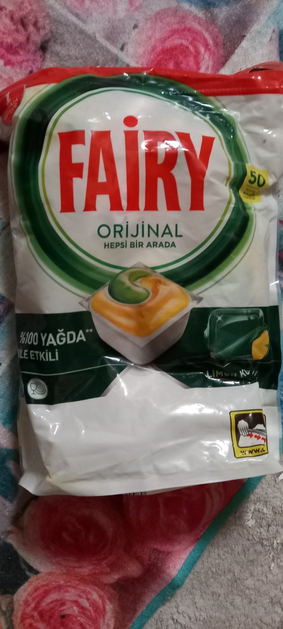 Fairy Orijinal Limon Kokulu Bulaşık Tableti 50'li - Görsel 2