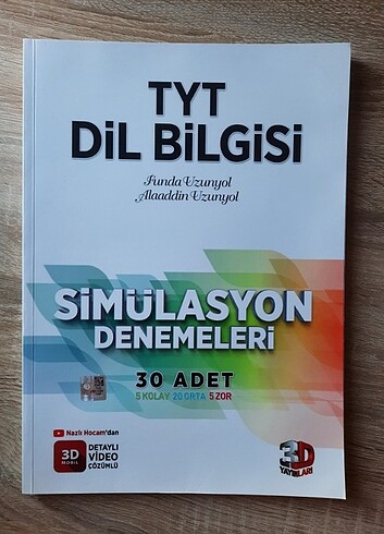 Tyt dil bilgisi deneme - 3D yayınları