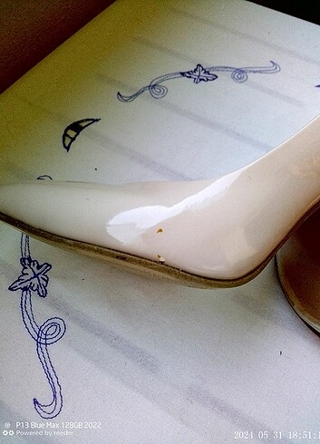 Stiletto Pembe Potin - Görsel 6