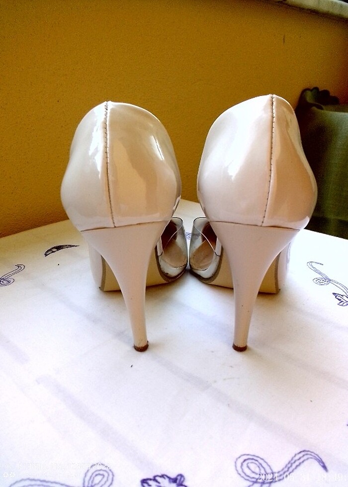 Stiletto Pembe Potin - Görsel 3