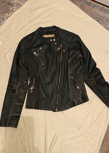 Vintage Deri Ceket - Görsel 2