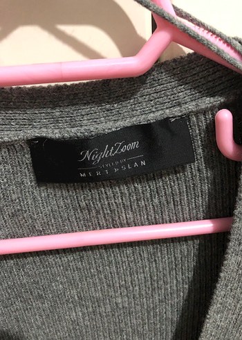 Gri Örgü Kadın Hırka - Görsel 4