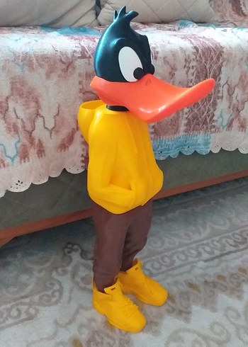 Beden Renk Sarı Montlu Renkli Ördek Aksiyon Figürü büyük 51 cm