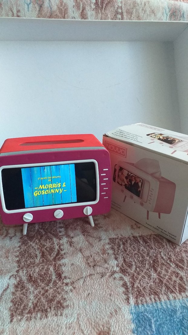 Pembe Retro Stil Monitör tv peçetelik - Görsel 5