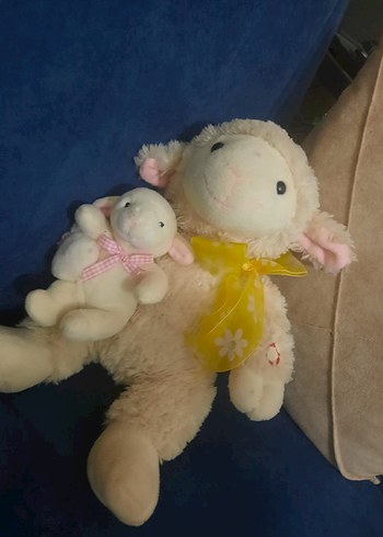 Beden Beyaz Peluş Kuzu Oyuncak