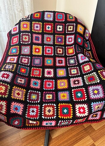 Örgü motif battaniye