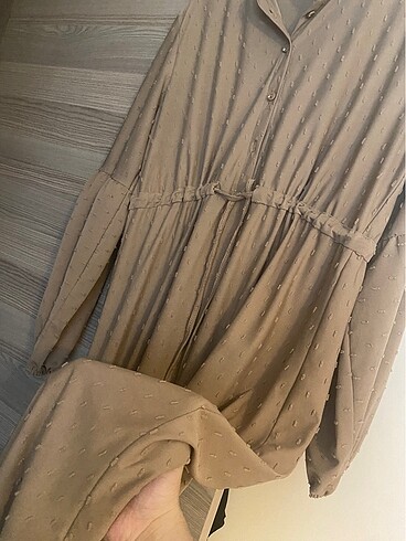 xl Beden camel Renk Elbise
