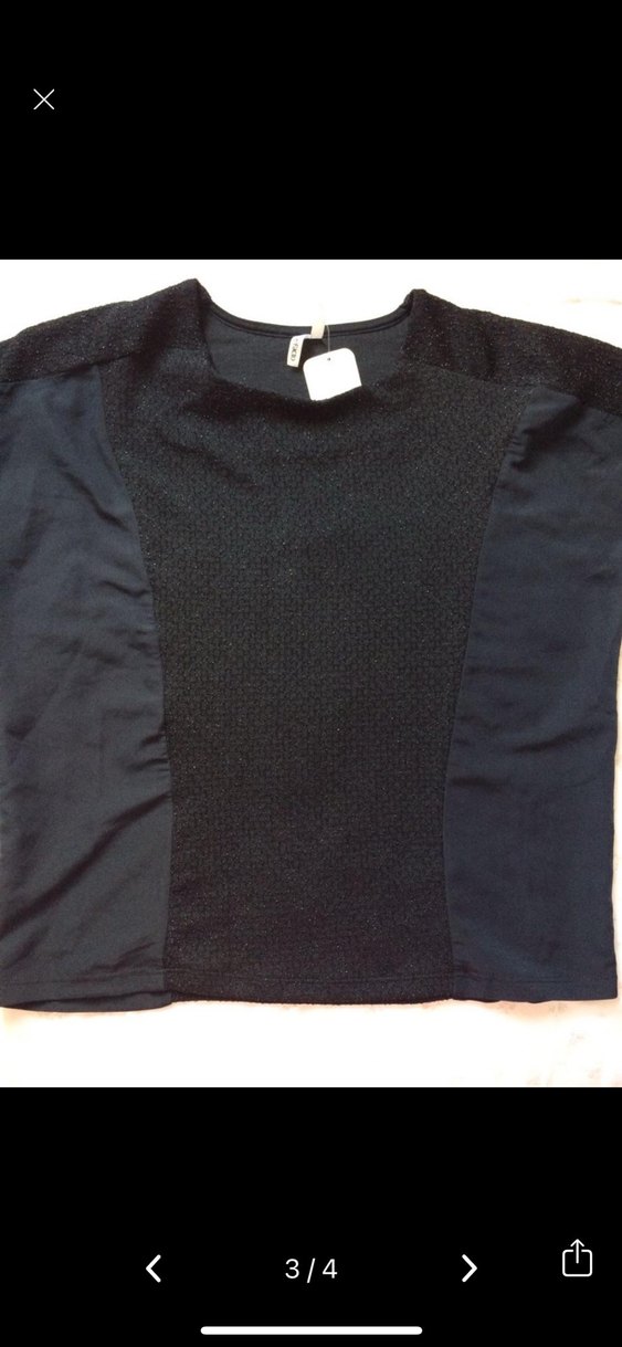 Siyah Kadın Uzun Kollu bluz - Görsel 3