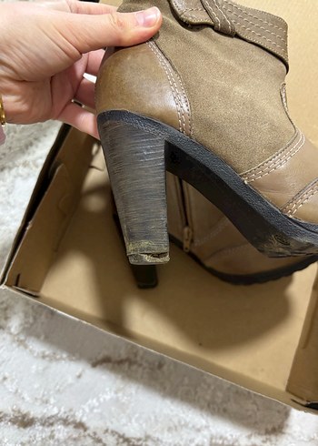 Kahverengi Süet Kadın Bot - Görsel 2