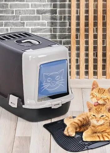 Kedi tuvaleti kapalı 