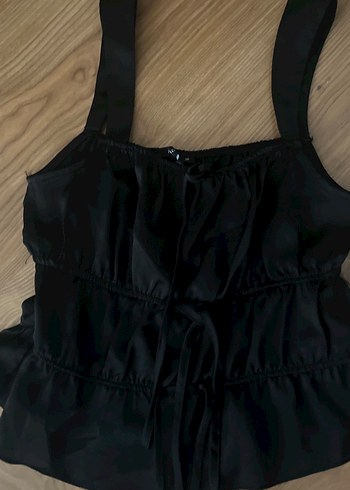 Siyah Gotik İpli Midi Bustiyer - Görsel 3