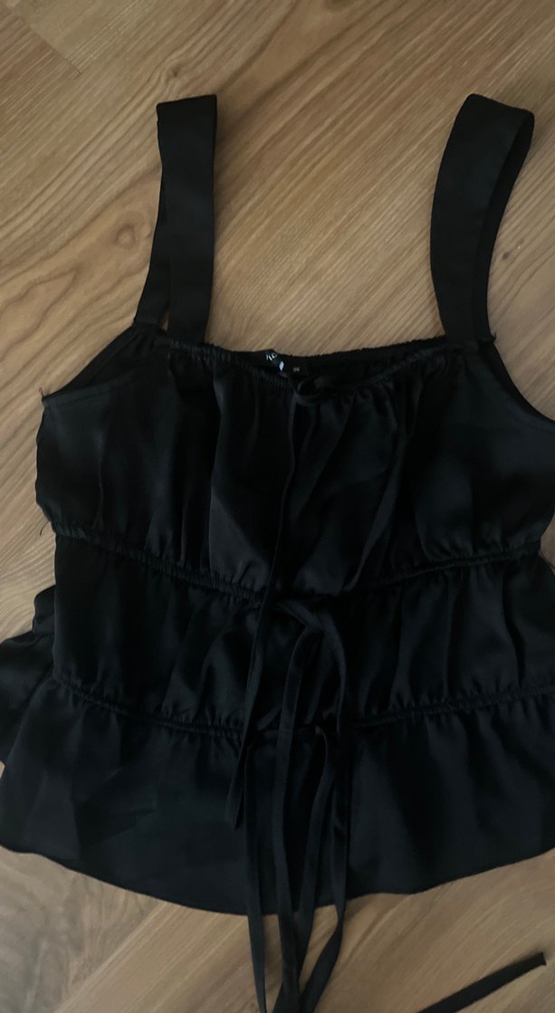 Siyah Gotik İpli Midi Bustiyer - Görsel 3