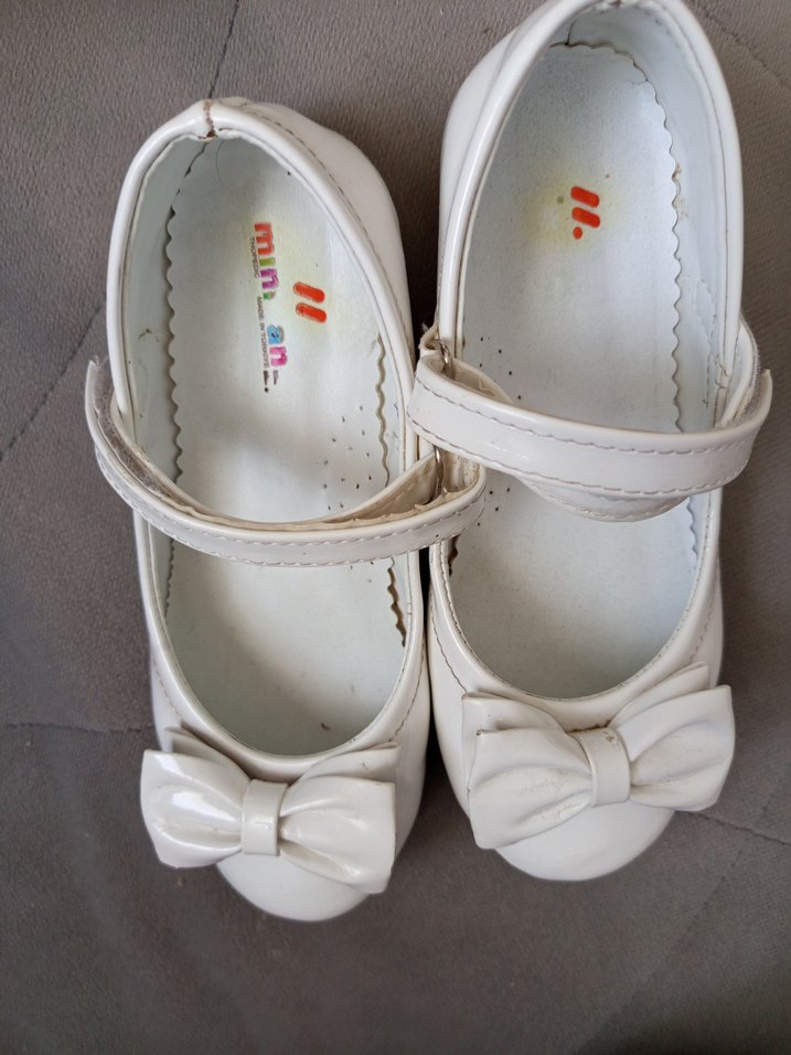 Kız Çocuk Beyaz Fiyonklu Babet Ayakkabı,31 numarası - Görsel 2