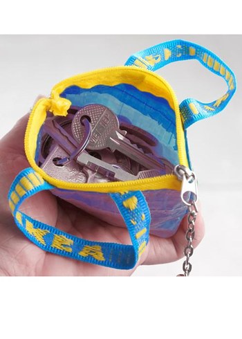 Mavi Fermuarlı anahtarlık  - Görsel 6