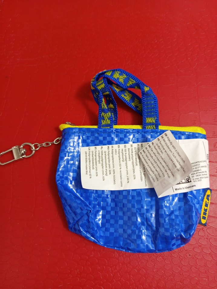 Mavi Fermuarlı anahtarlık  - Görsel 3