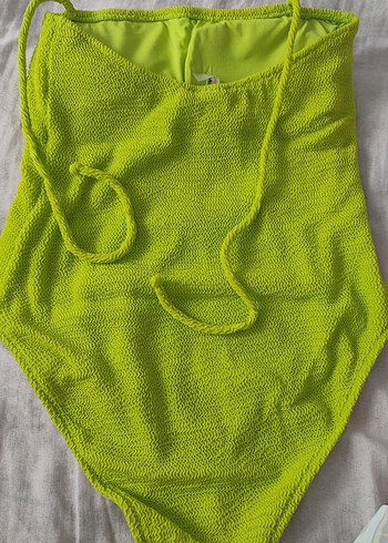 Yeşil Örgü Kadın Mayo - Görsel 3