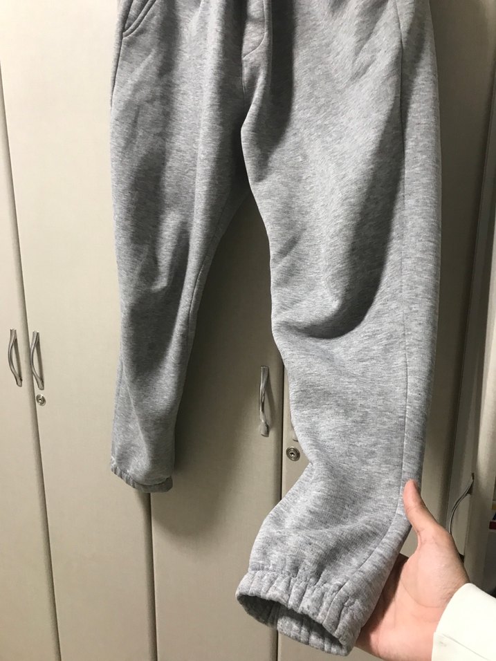 Gri Erkek Rahat Kesim Eşofman Altı - Görsel 2