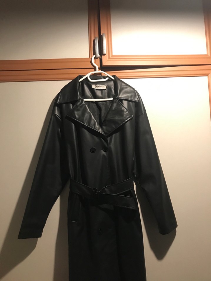 Erkek deri trençkot - Görsel 4