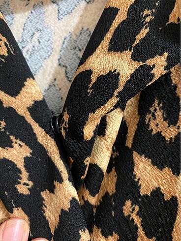 m Beden DSK leopar elbise