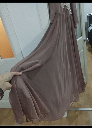 l Beden camel Renk Abiye