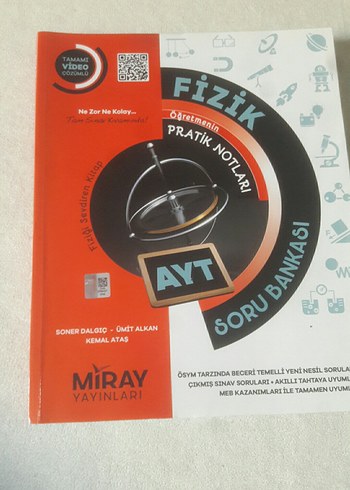 Miray Yayınları AYT Fizik Pratik Notları Soru Bankası