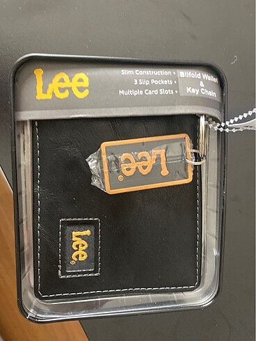 Lee 0 deri erkek cüzdan anahtarlık hediye