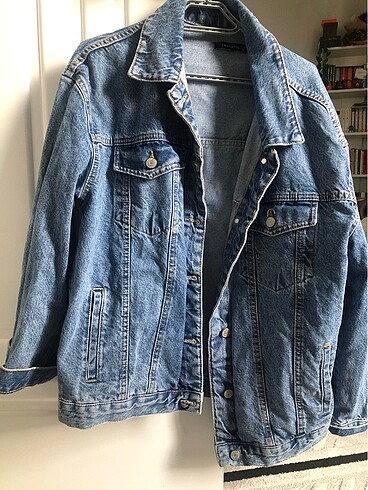 Mavi oversize trucker denim ceket