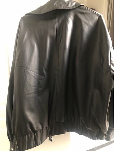 Zara Suni deri bomber ceket